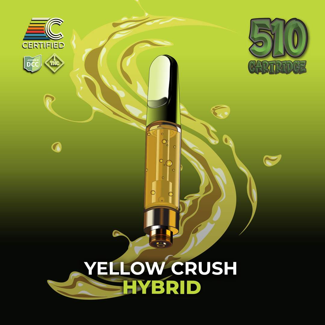 yellow crush - 1g distillate cart - hybrid