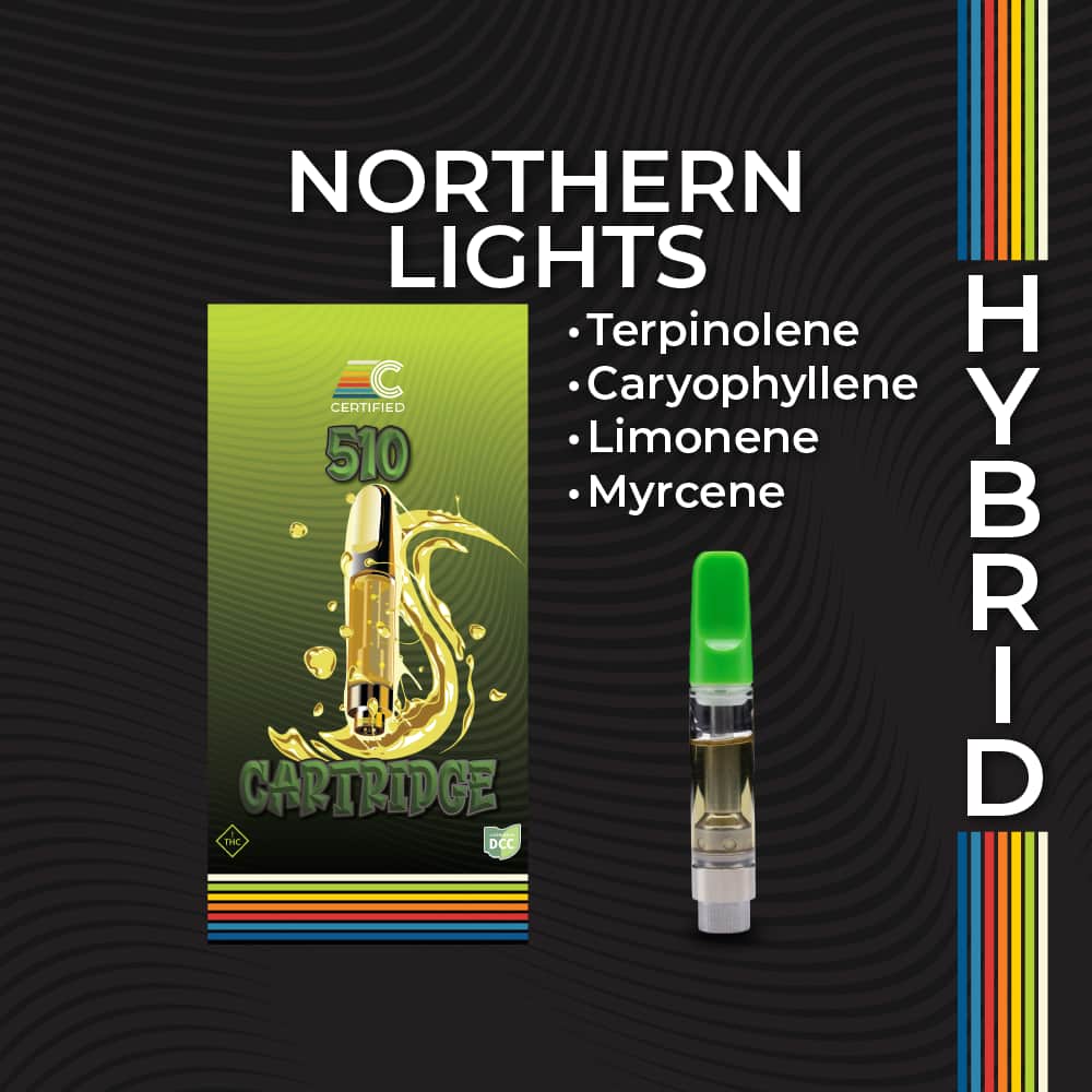 northern lights - 1g distillate cart - hybrid
