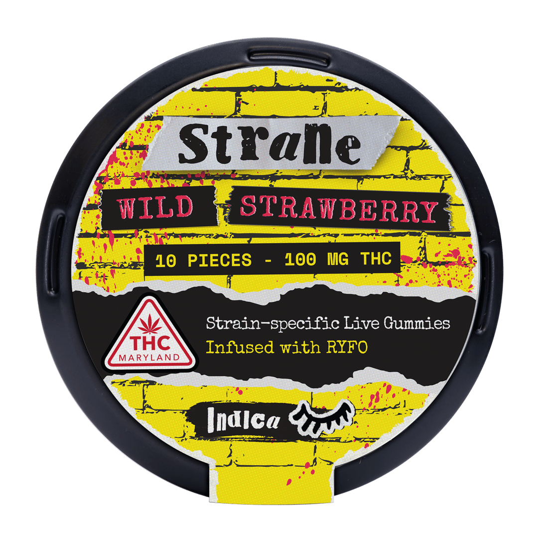 wild strawberry - 100mg candies - indica - 10pk