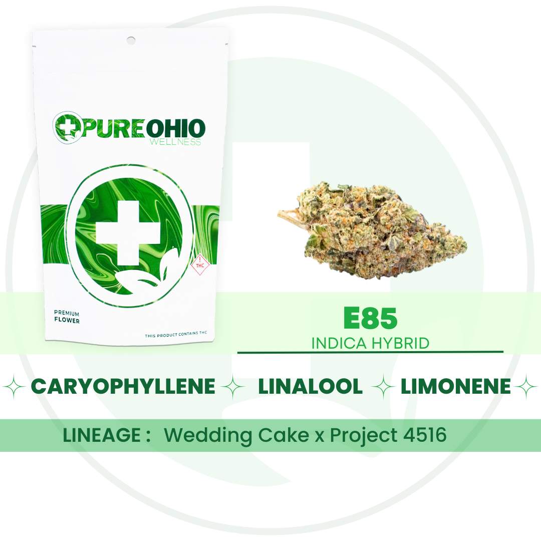 e85 - 14.15g  whole buds - hybrid 