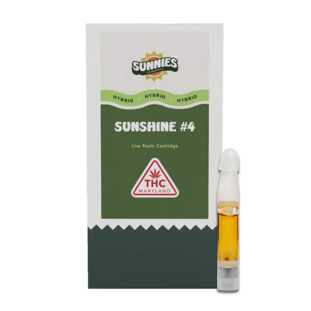 sunshine #4 - 0.5g live resin cart - hybrid 