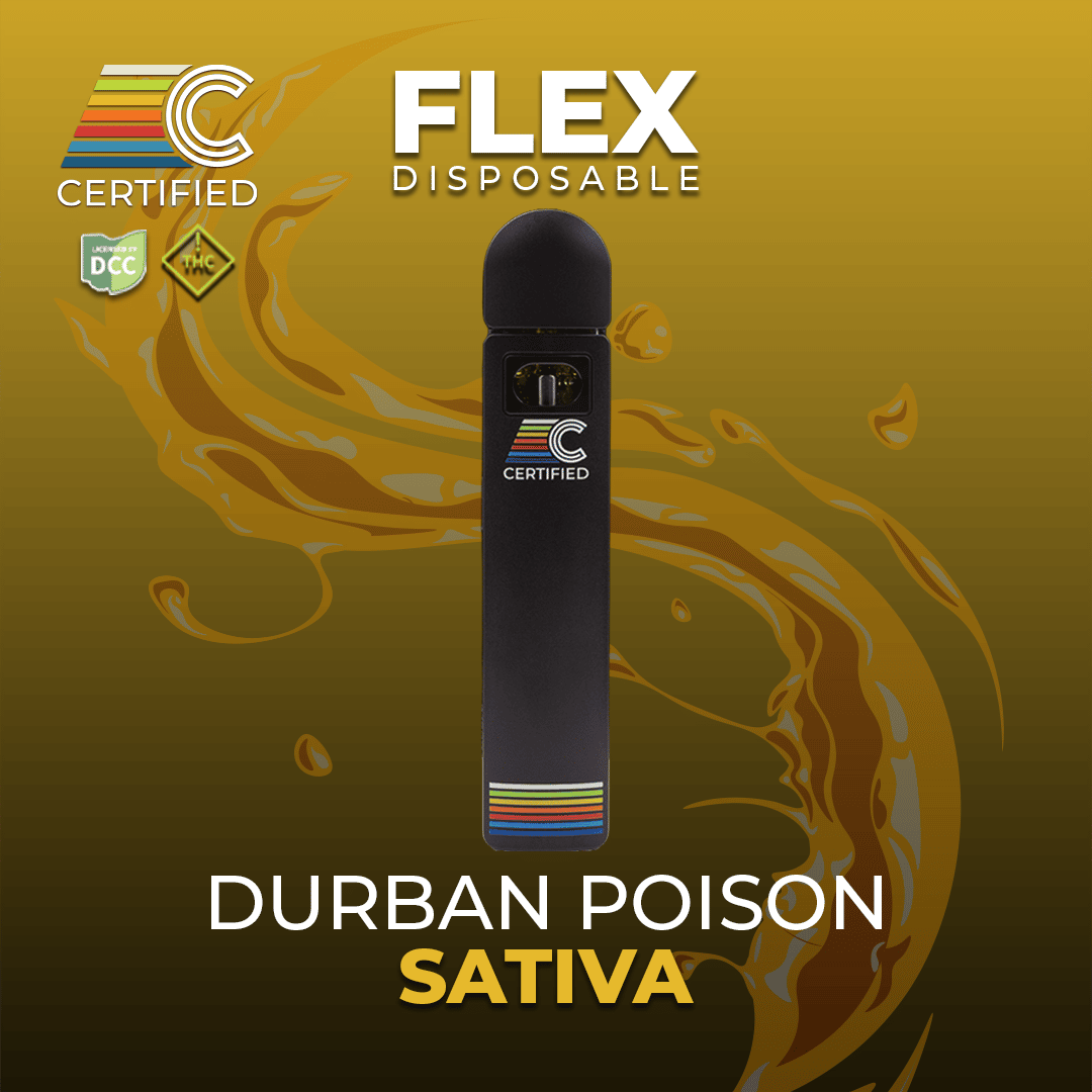Durban Poison - 1g Distillate Disposables - Sativa