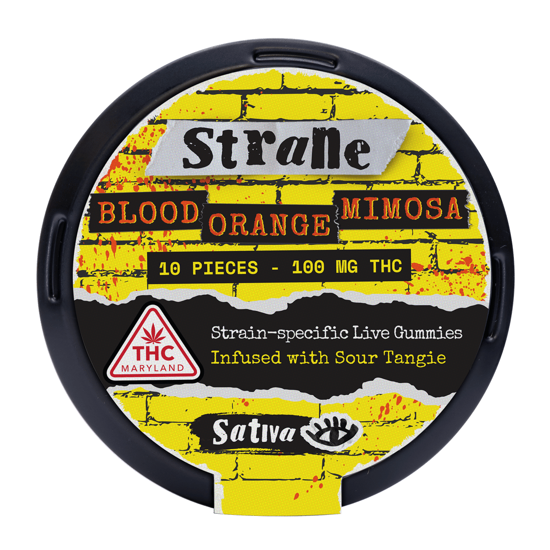blood orange mimosa - 100mg  candies - sativa  - 10pk