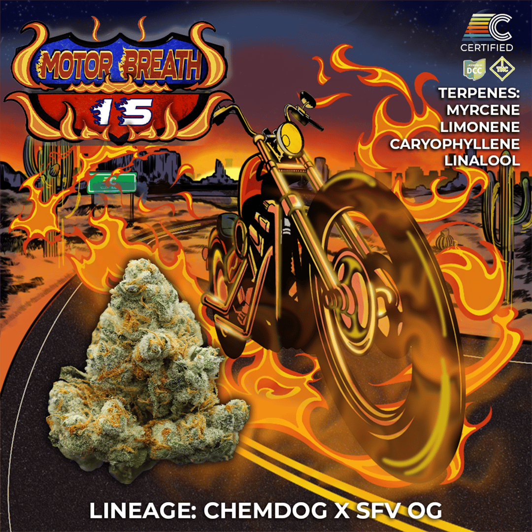 motorbreath #15 - 2.83g whole buds - indica