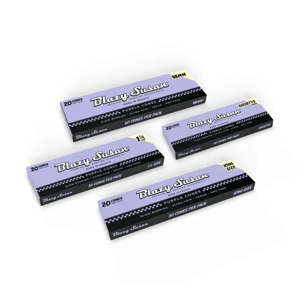 purple prerolled cones 53mm -   cones   - 20pk