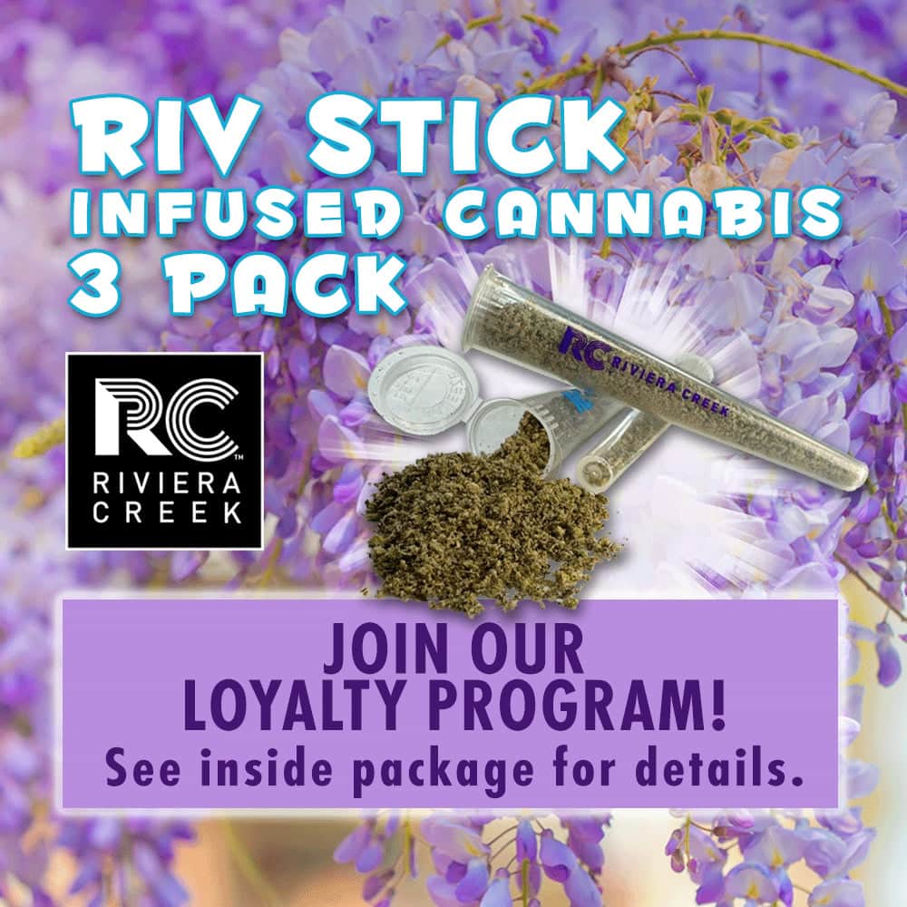 infused flower blend - 3g riv stick - hybrid - 3pk