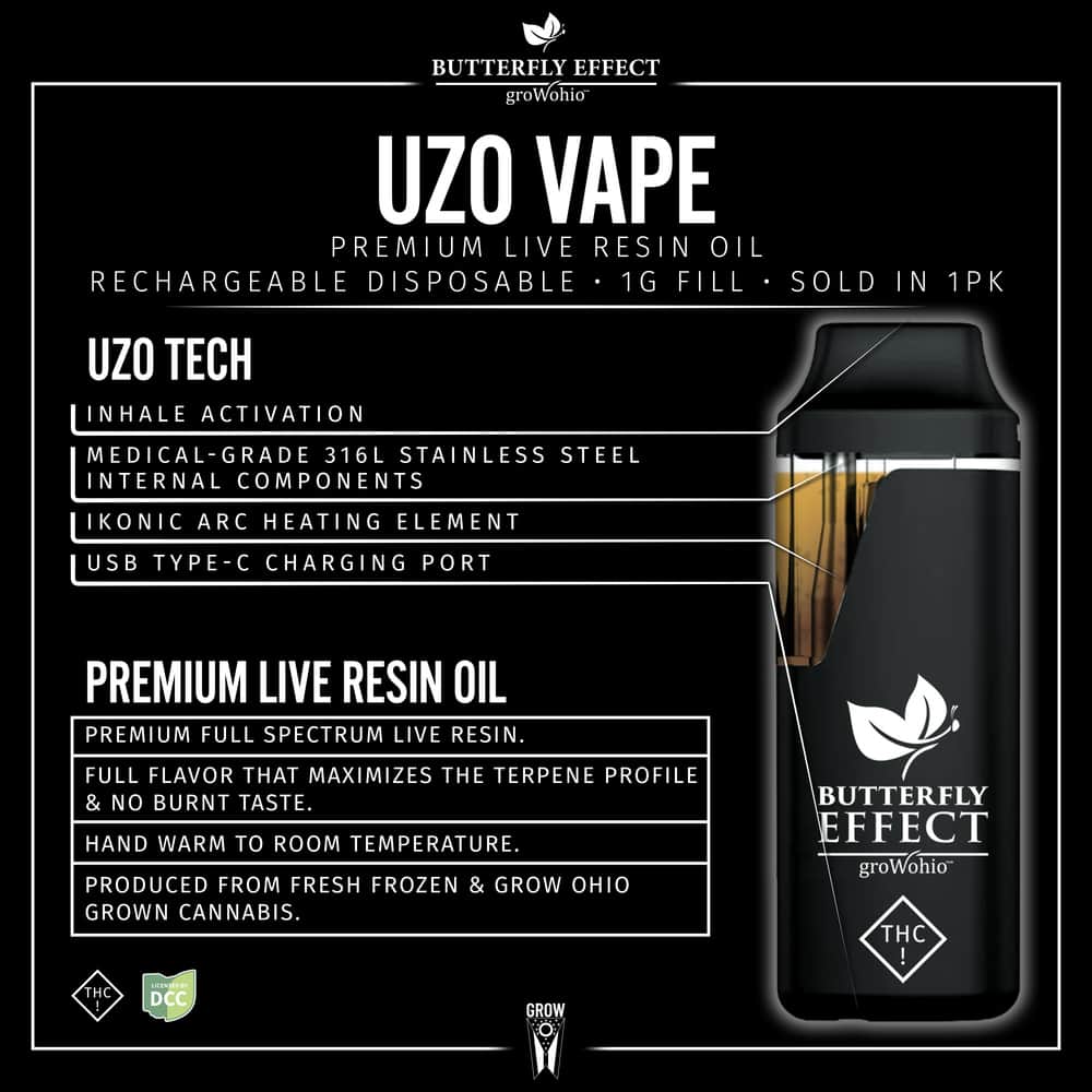 black jack - 1g live resin disposables - sativa 