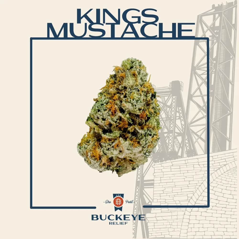 king's mustache - 2.83g  whole buds - indica 