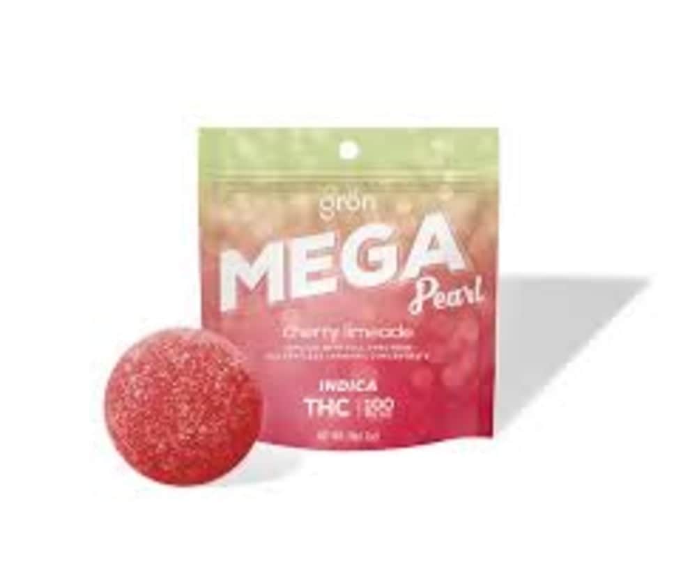 cherry limeade mega pearl - 100mg candies - indica - 10pk
