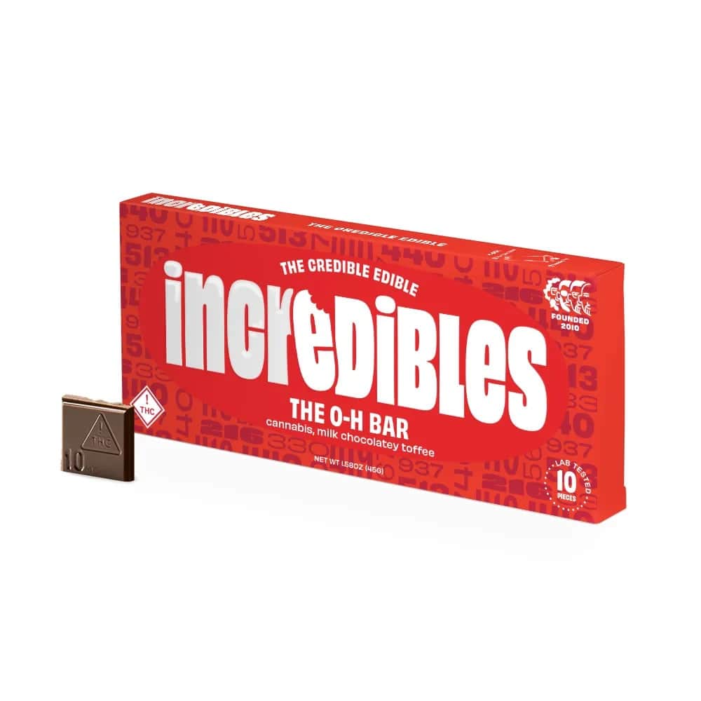 oh bar - 110mg chocolates - hybrid - 10pk