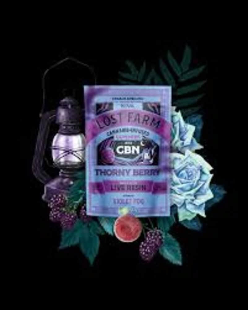 thorny berry x violet fog + CBN - 100mg  candies - indica  - 10pk