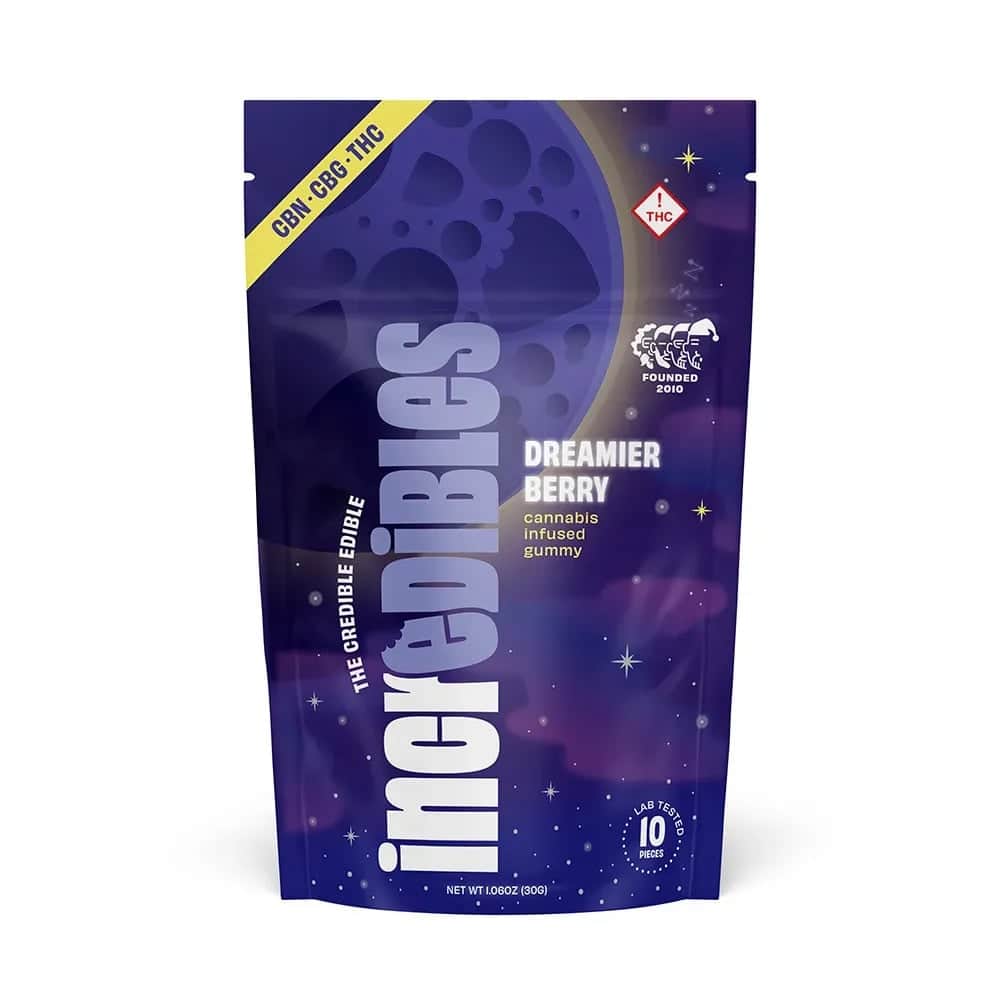 dreamier berry + CBG & CBN - 200mg  candies - indica  - 10pk