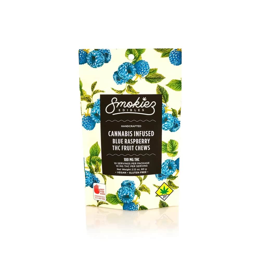 sweet blue raspberry - 100mg  candies - indica  - 10pk