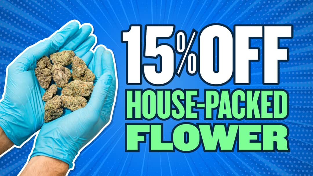 15% OFF HOUSE PACKED FLOWER