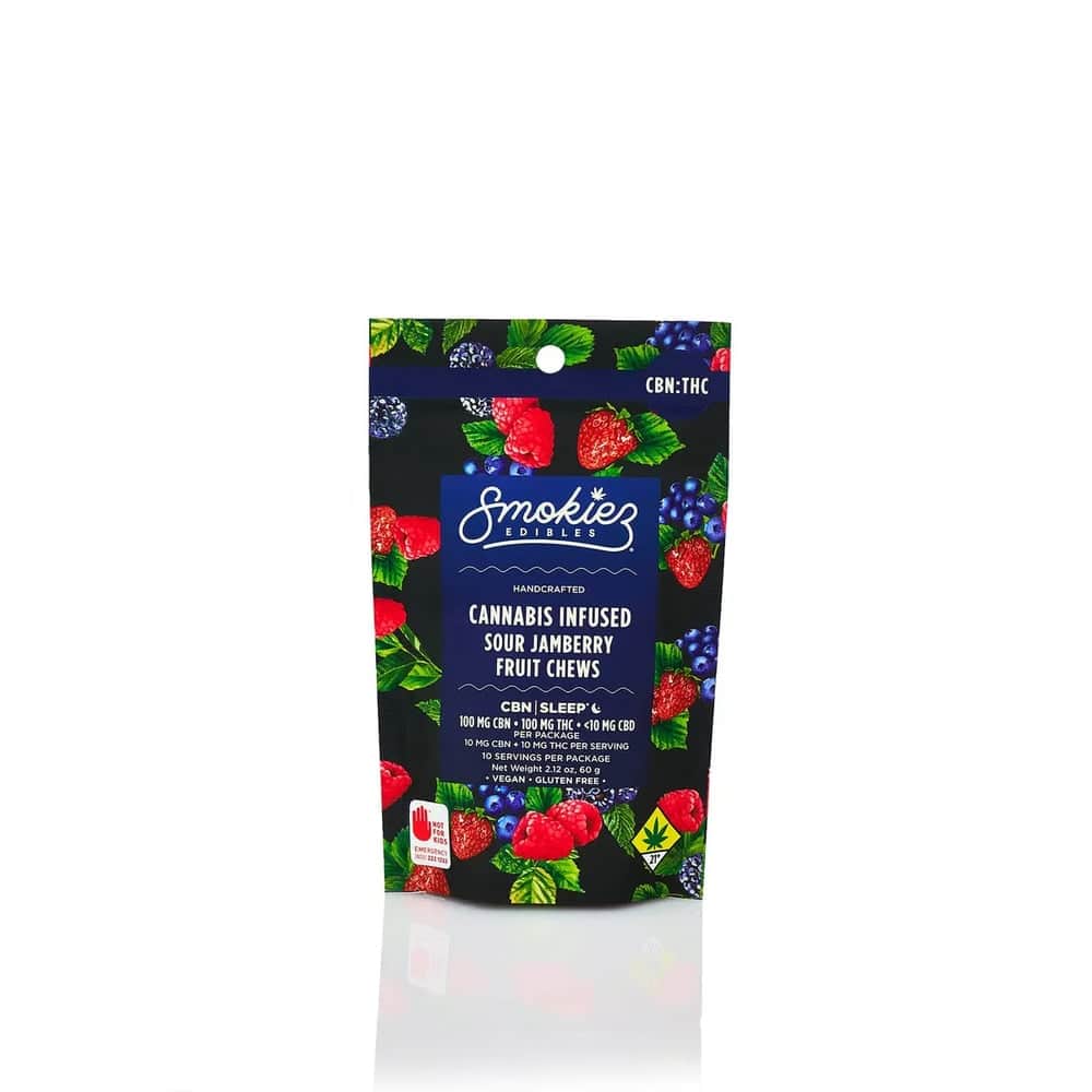 sour jamberry 1:1 - 100mg  candies - indica  - 10pk