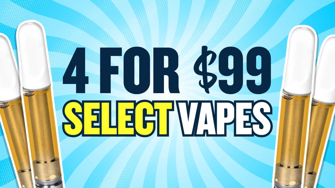 BUY 4 SELECT VAPES FOR $99