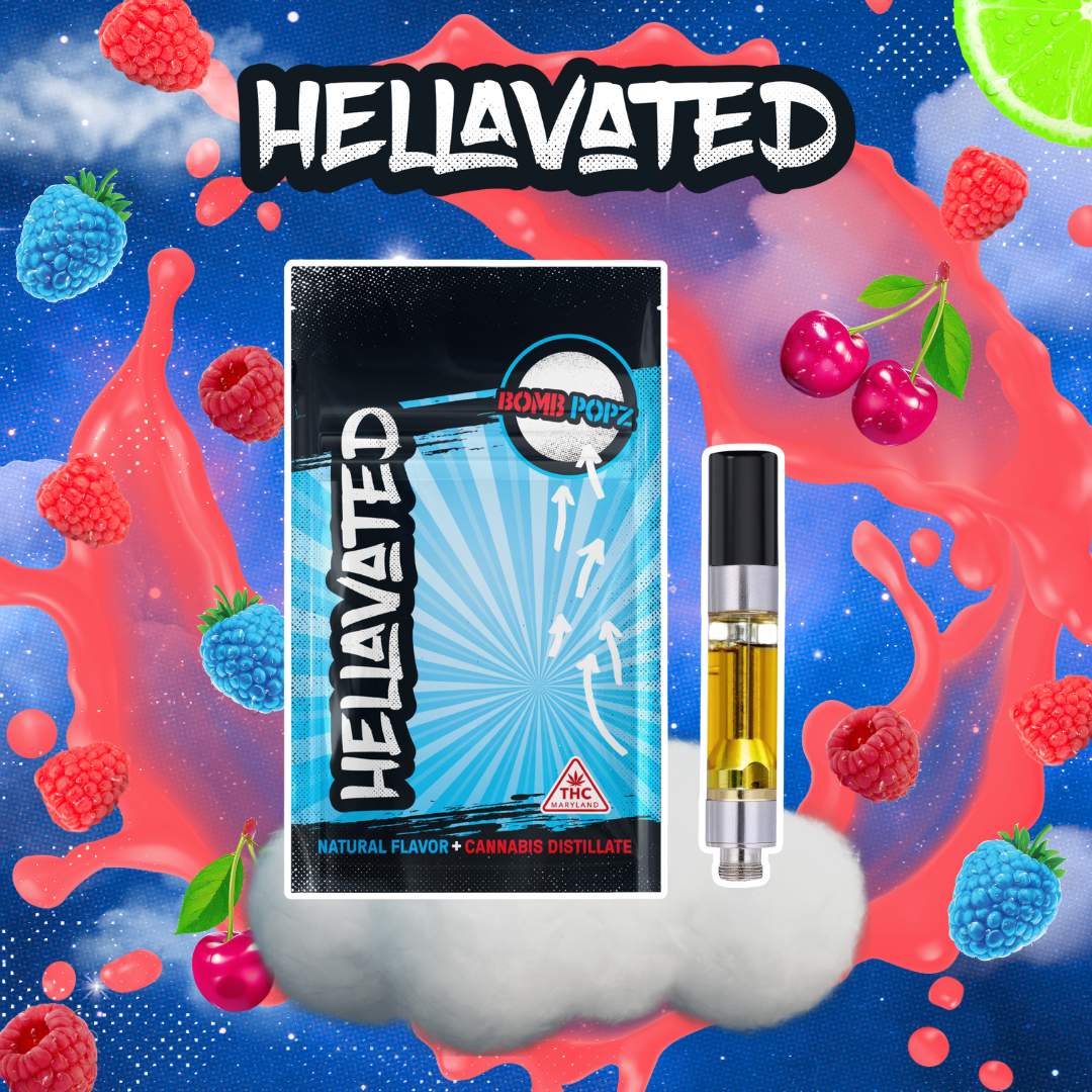 Bomb Popz - 1g Distillate Cart - Hybrid