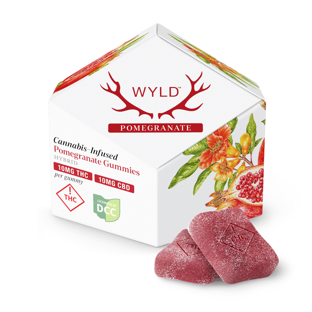 Pomegranate 1:1 - 100mg Candies - CBD - 10pk