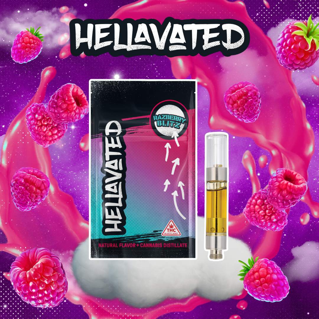 Razberry Blitz - 1g Distillate Cart - Hybrid