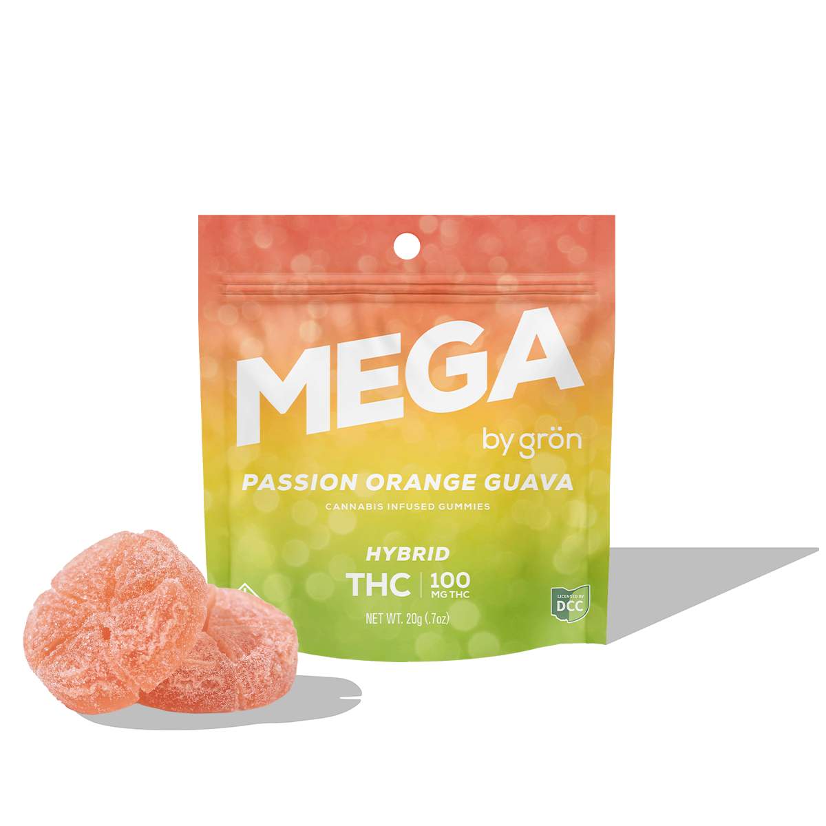Passion Orange Guava Mega Pearl - 100mg Candies - Hybrid - 10pk