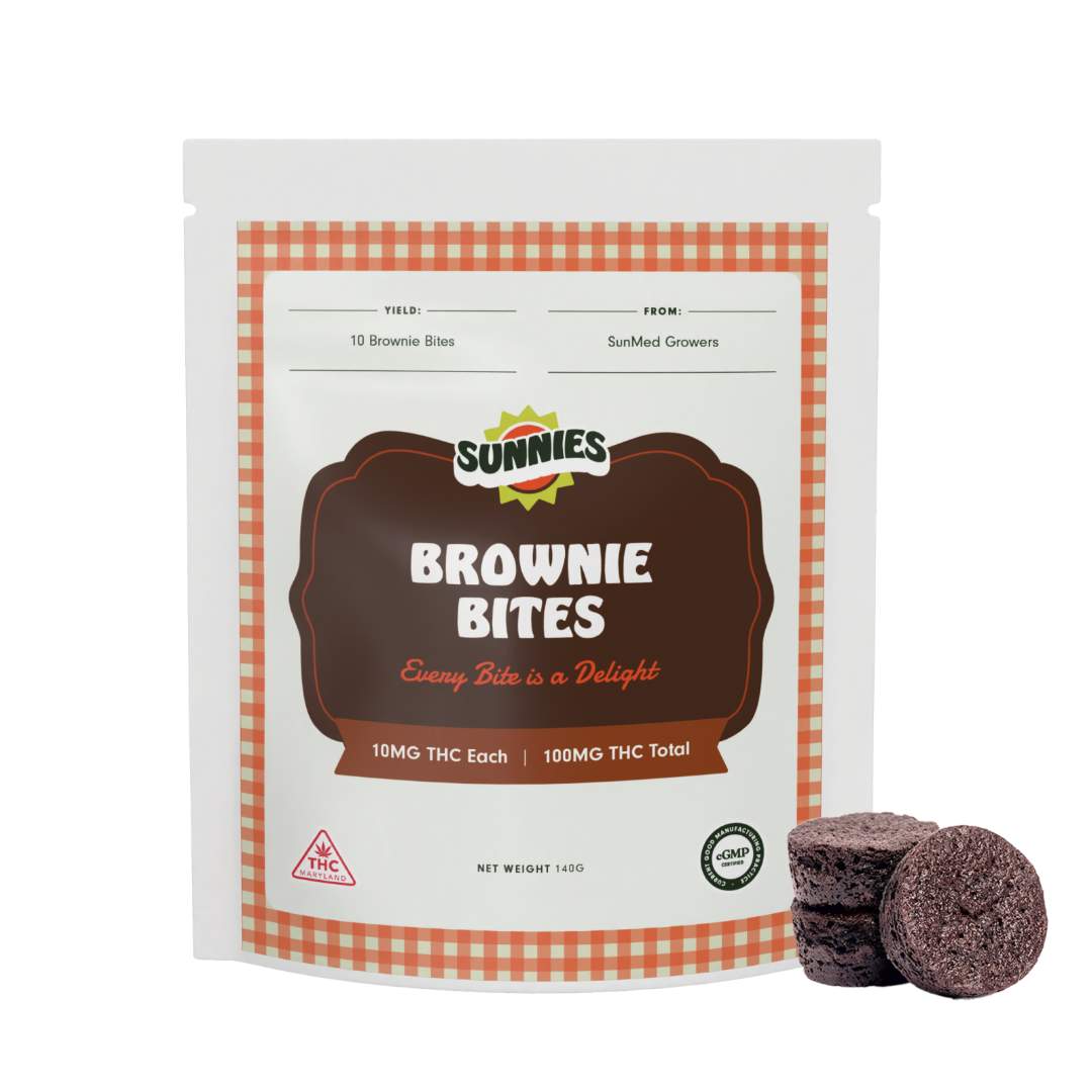 Brownie Bites - 100mg Baked Goods - 10pk