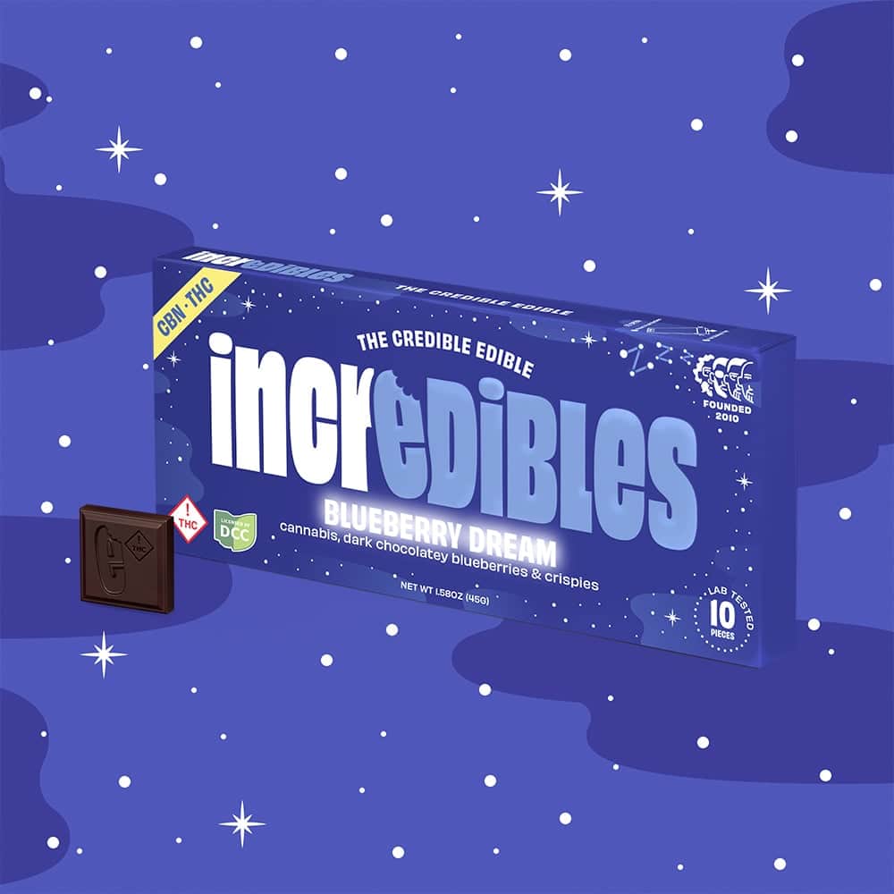 Blueberry Dream + CBN - 100mg Chocolates - 10pk