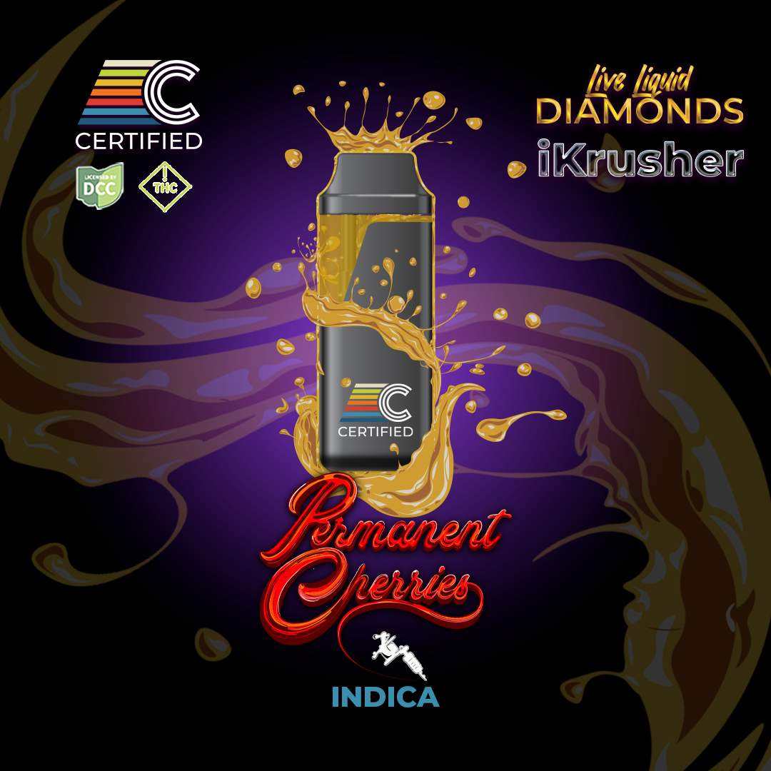 Permanent Cherries - 1g Live Liquid Diamond Disposable - Indica