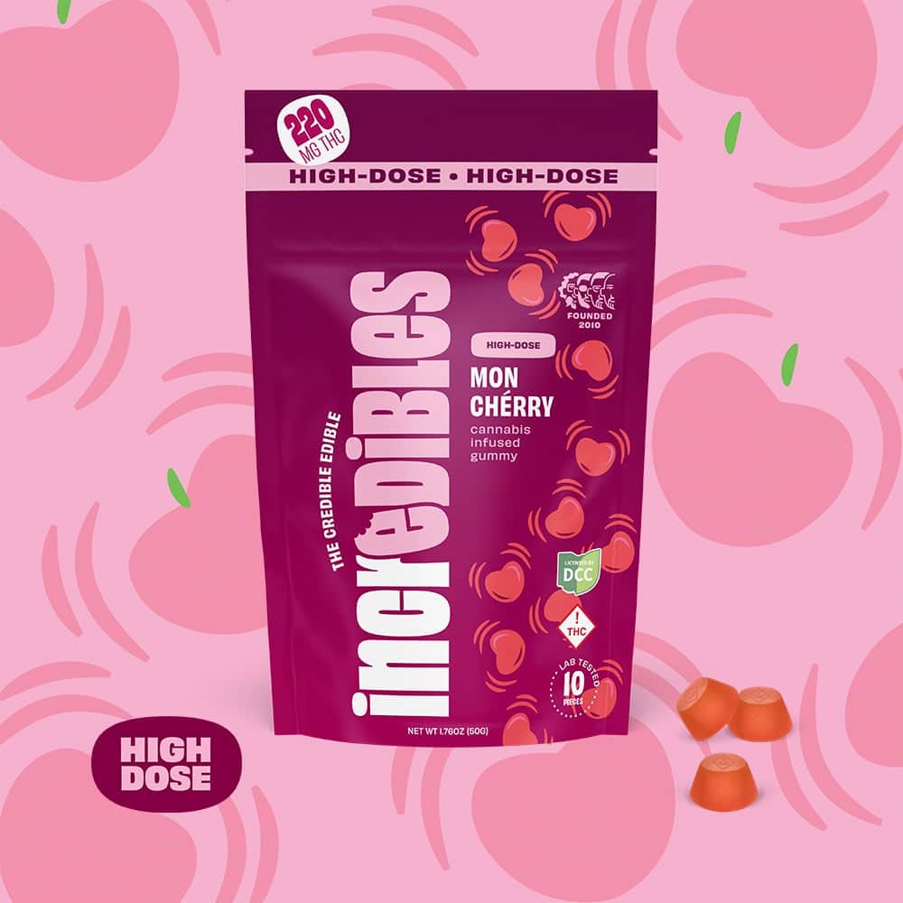 Mon Cherry High Dose - 220mg Candies - 10pk