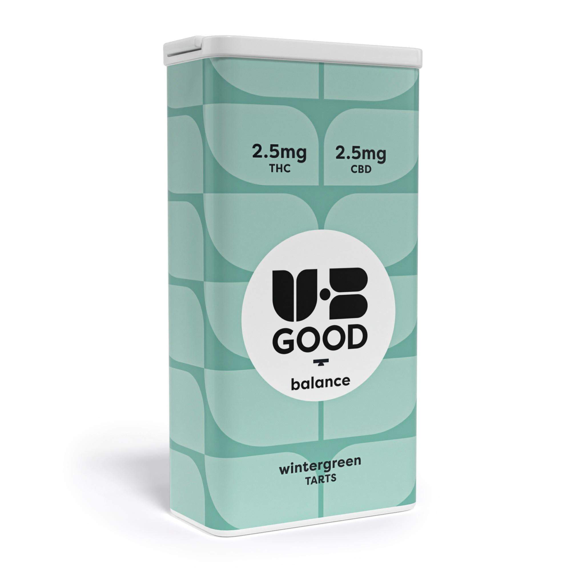 Wintergreen Balance 1:1 - 100mg Mints - CBD - 40pk