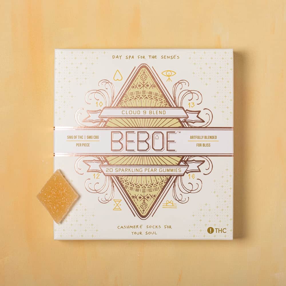 Cloud 9 Sparkling Pear 1:1 - 100mg Candies - Sativa - 20pk