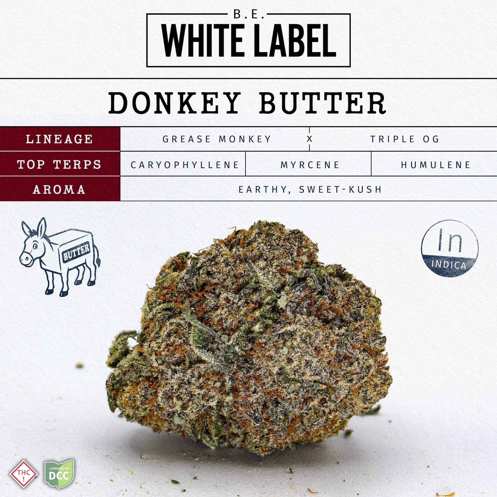 Donkey Butter - 14.15g Whole Buds - Indica