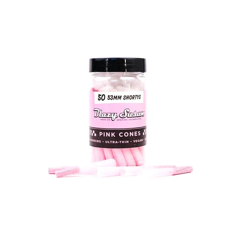Pink Prerolled Cones 53mm - Cones - 20pk