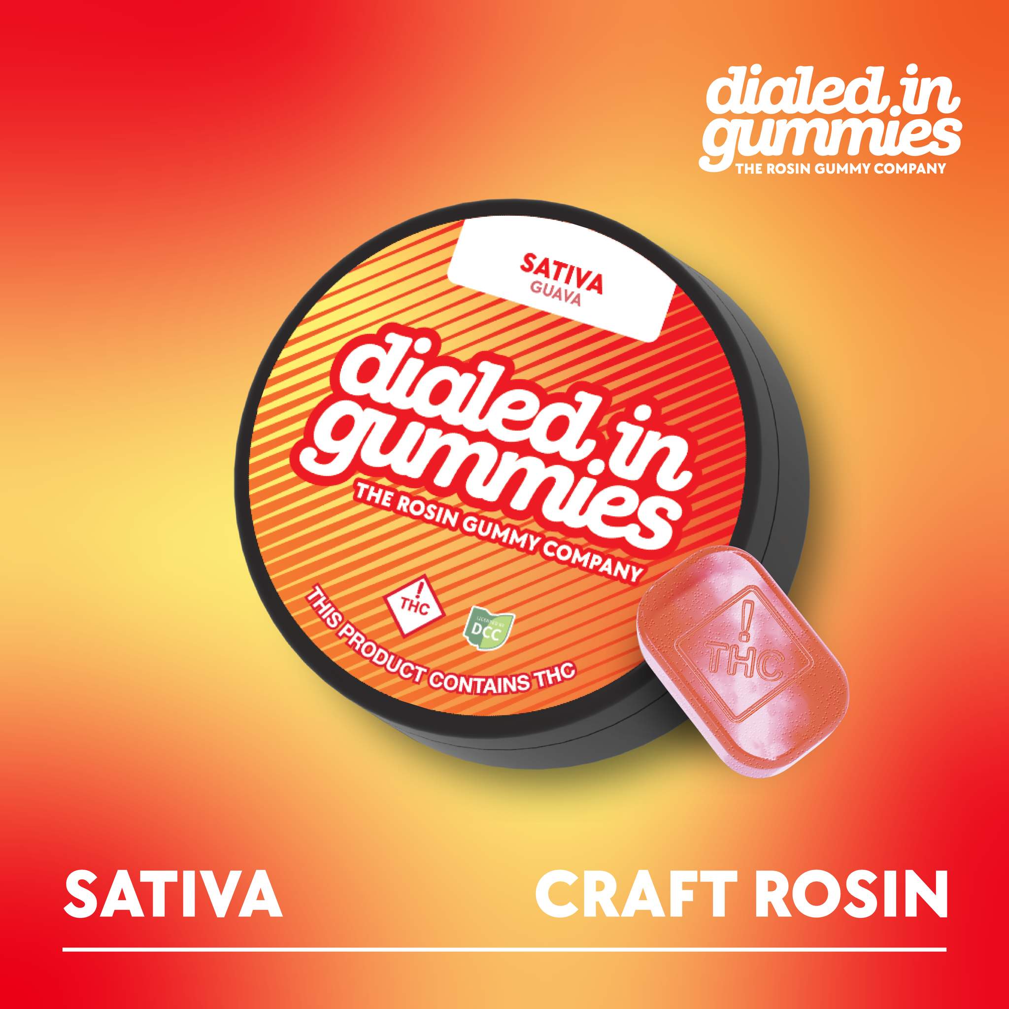 Guava - 100mg Candies - Sativa - 10pk