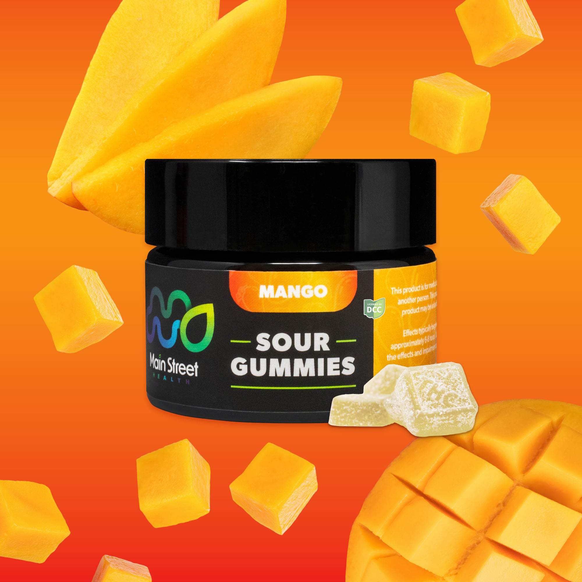 Mango 20:1 - 55mg Candies - CBD - 11pk