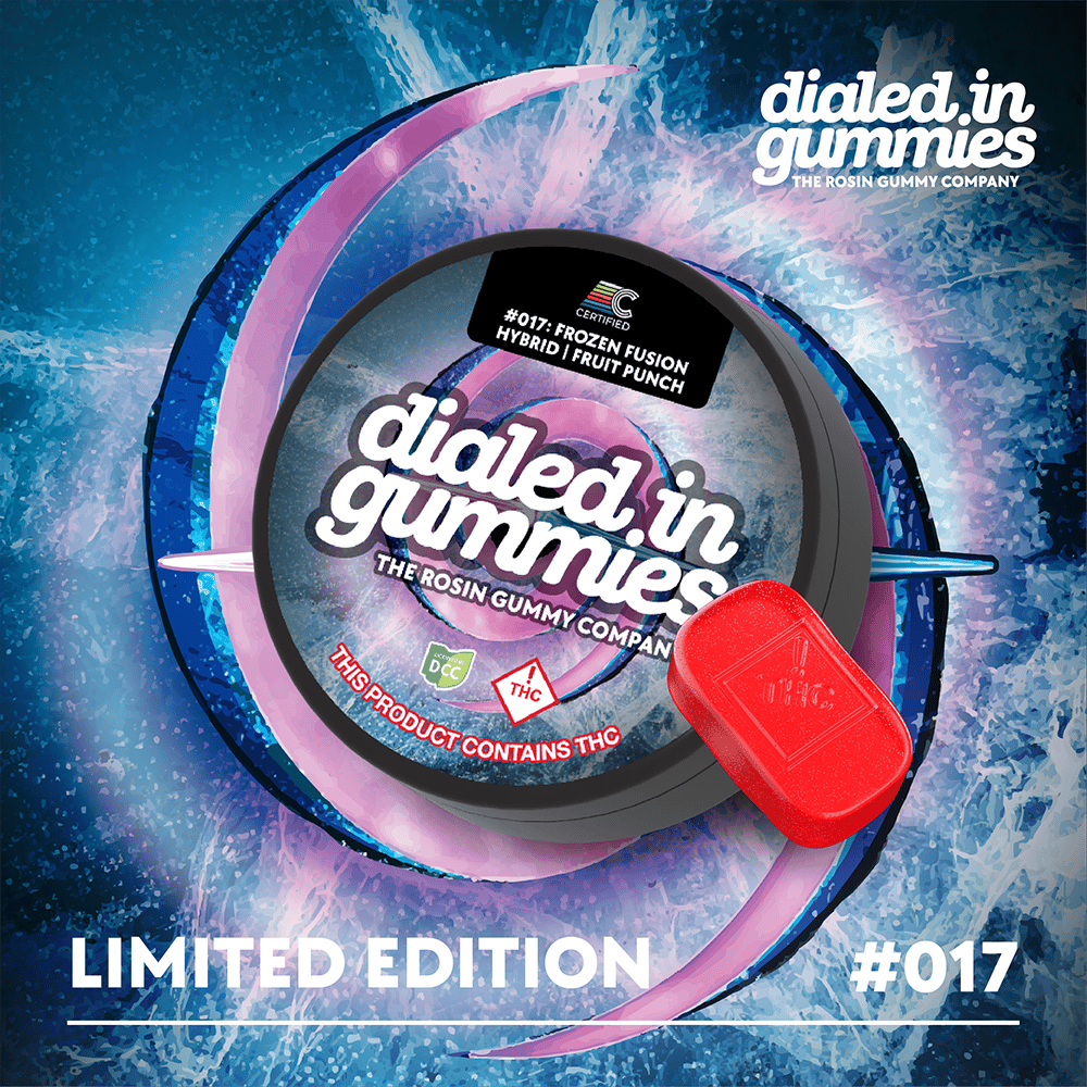 Fruit Punch Frozen Fusion (certified) - 100mg Candies - Hybrid - 10pk