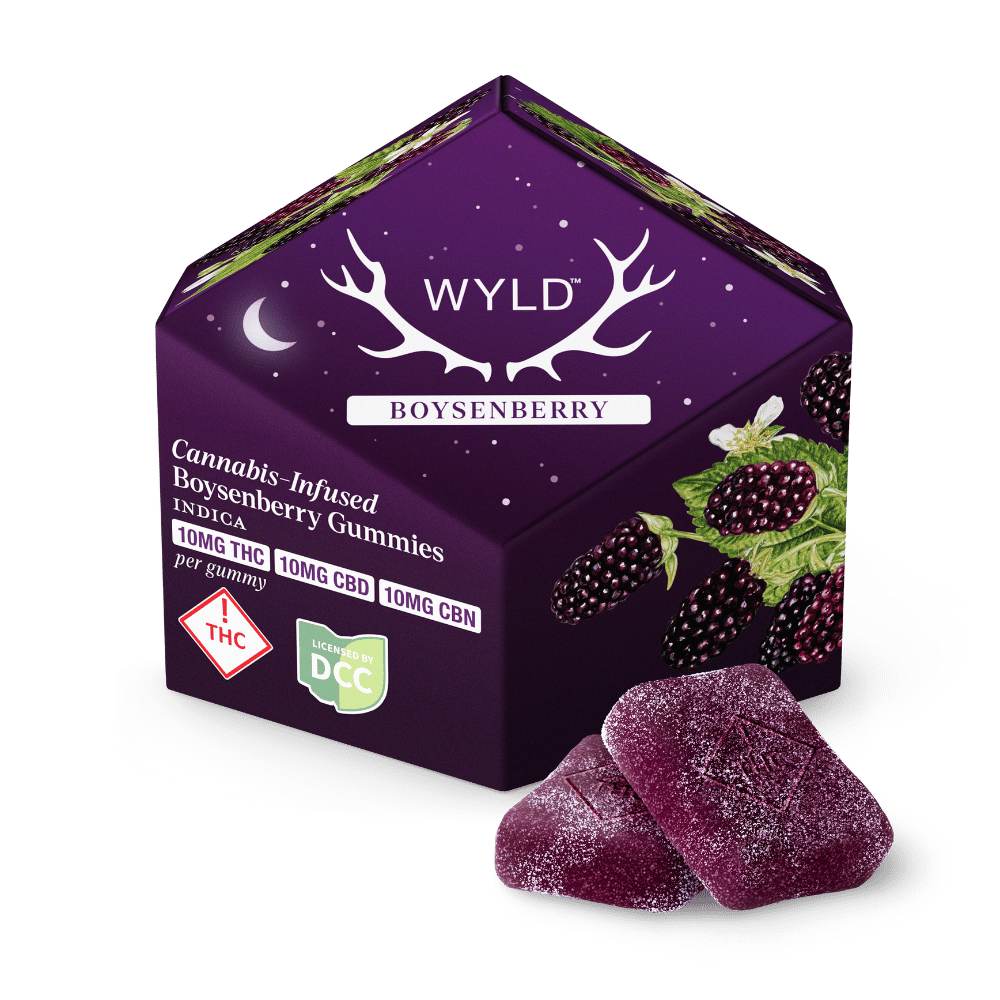 Boysenberry 1:1:1 - 100mg Candies - CBD - 10pk