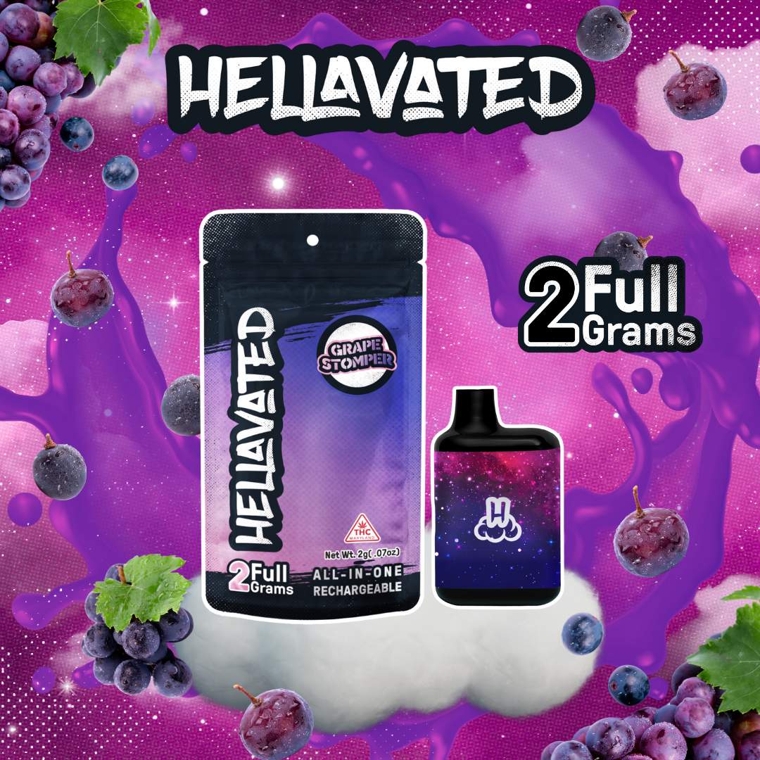 Grape Stomper - 2g Distillate Disposable - Hybrid