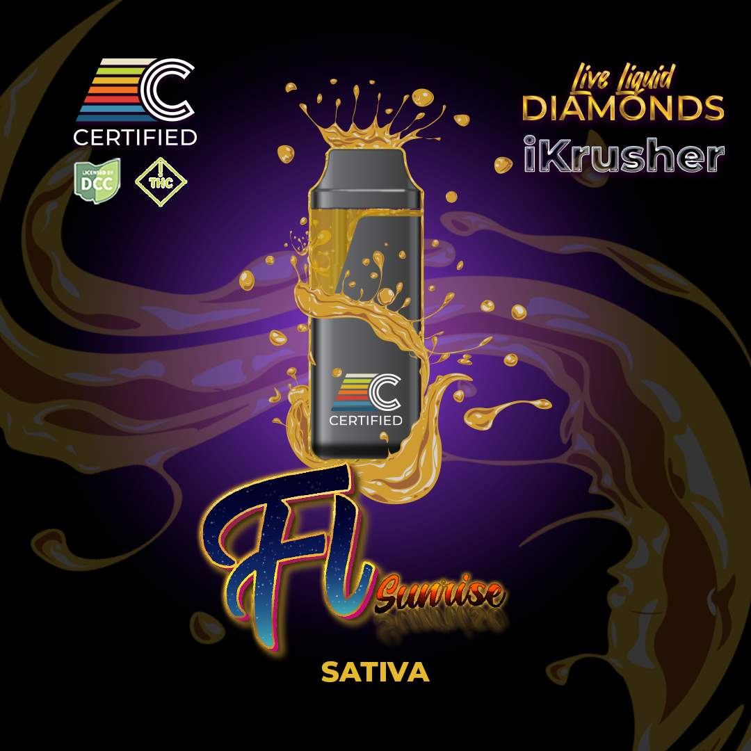 Fl Sunrise - 1g Live Liquid Diamond Disposable - Sativa