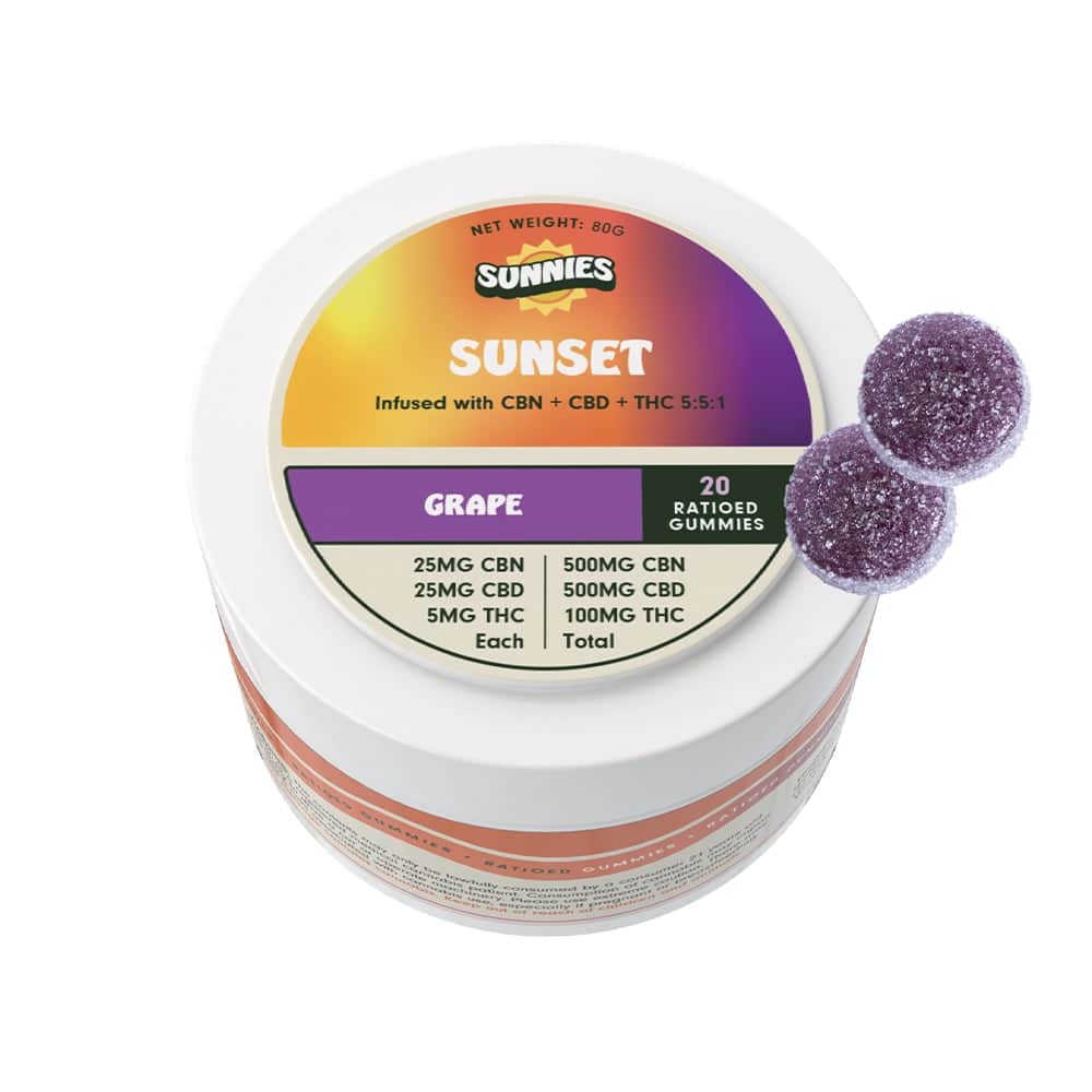 Sunset Grape - 100mg Candies - CBD - 20pk