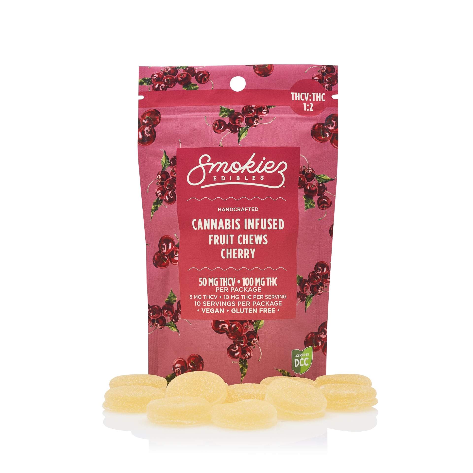 Sweet Cherry + THCV - 100mg Candies - Hybrid - 10pk