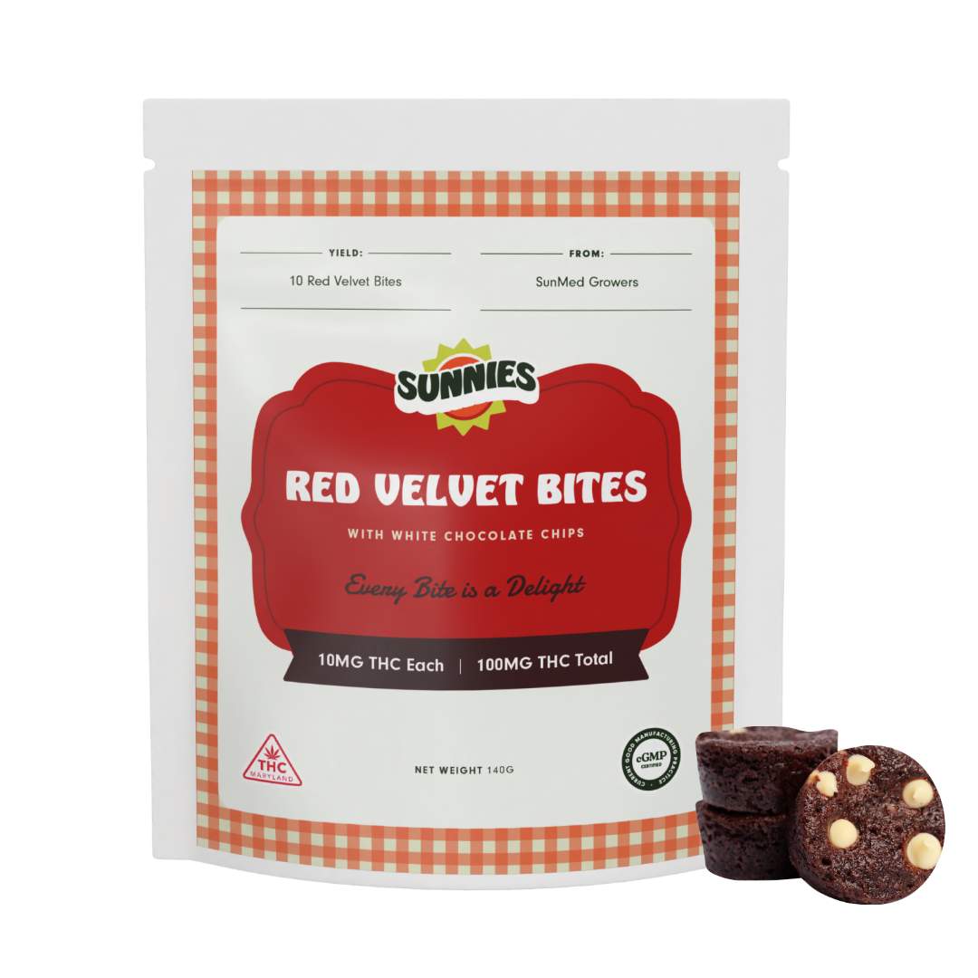 Red Velvet Bites - 100mg Baked Goods - 10pk
