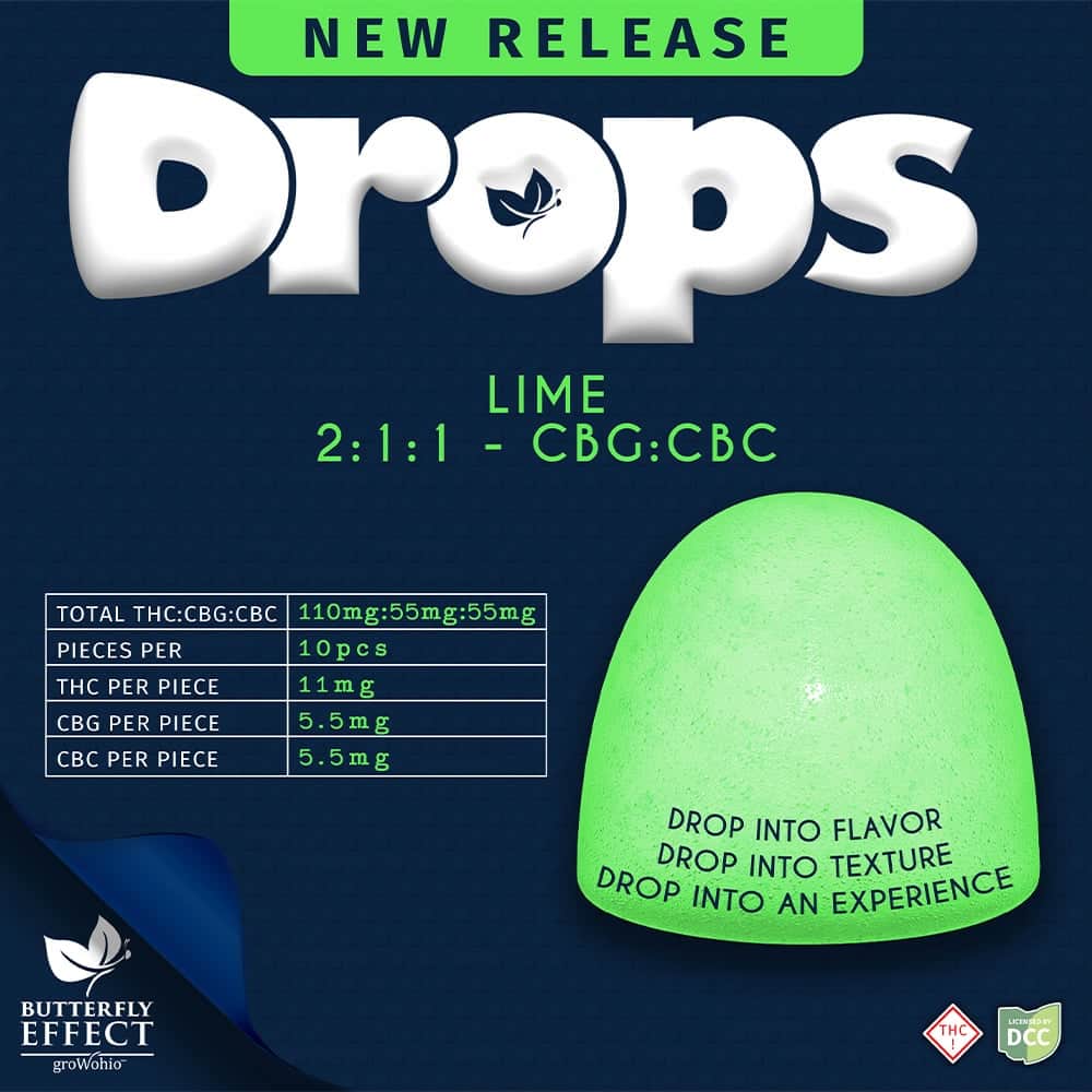 Lime CBC:CBG 1:1:2 - 110mg Candies - 10pk