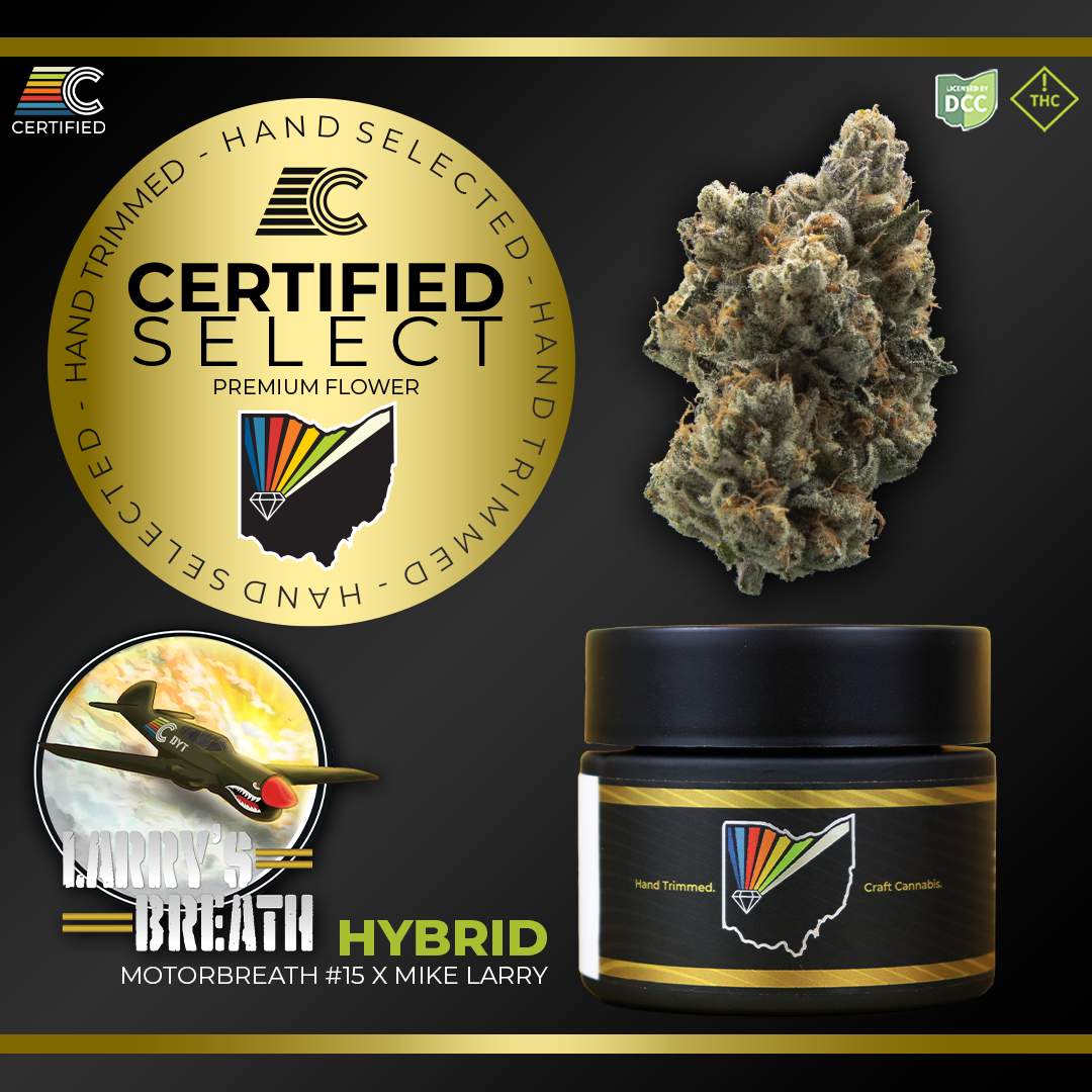 Larrys Breath #7 - 2.83g Whole Buds - Indica