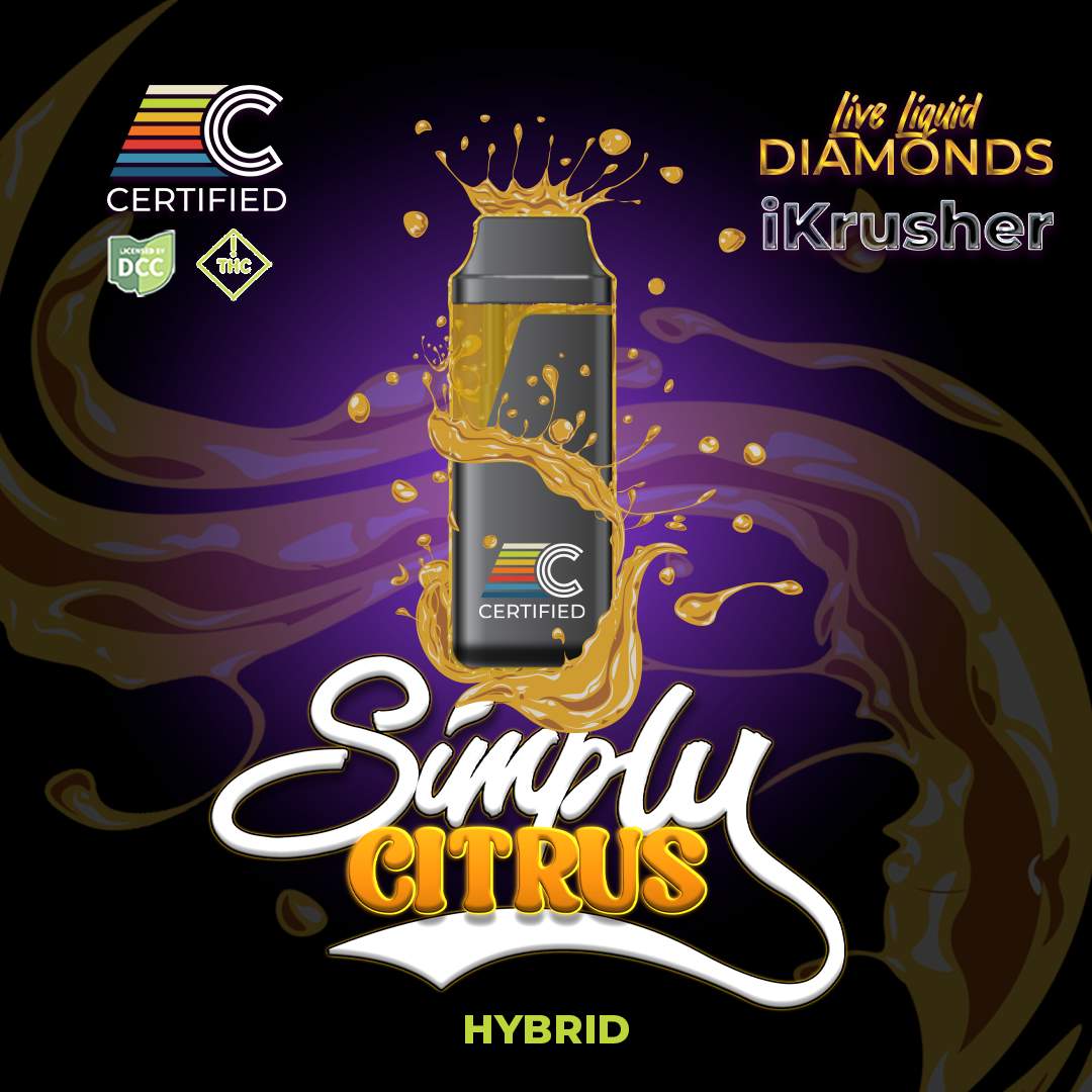 Simply Citrus - 1g Live Liquid Diamond Disposable - Sativa