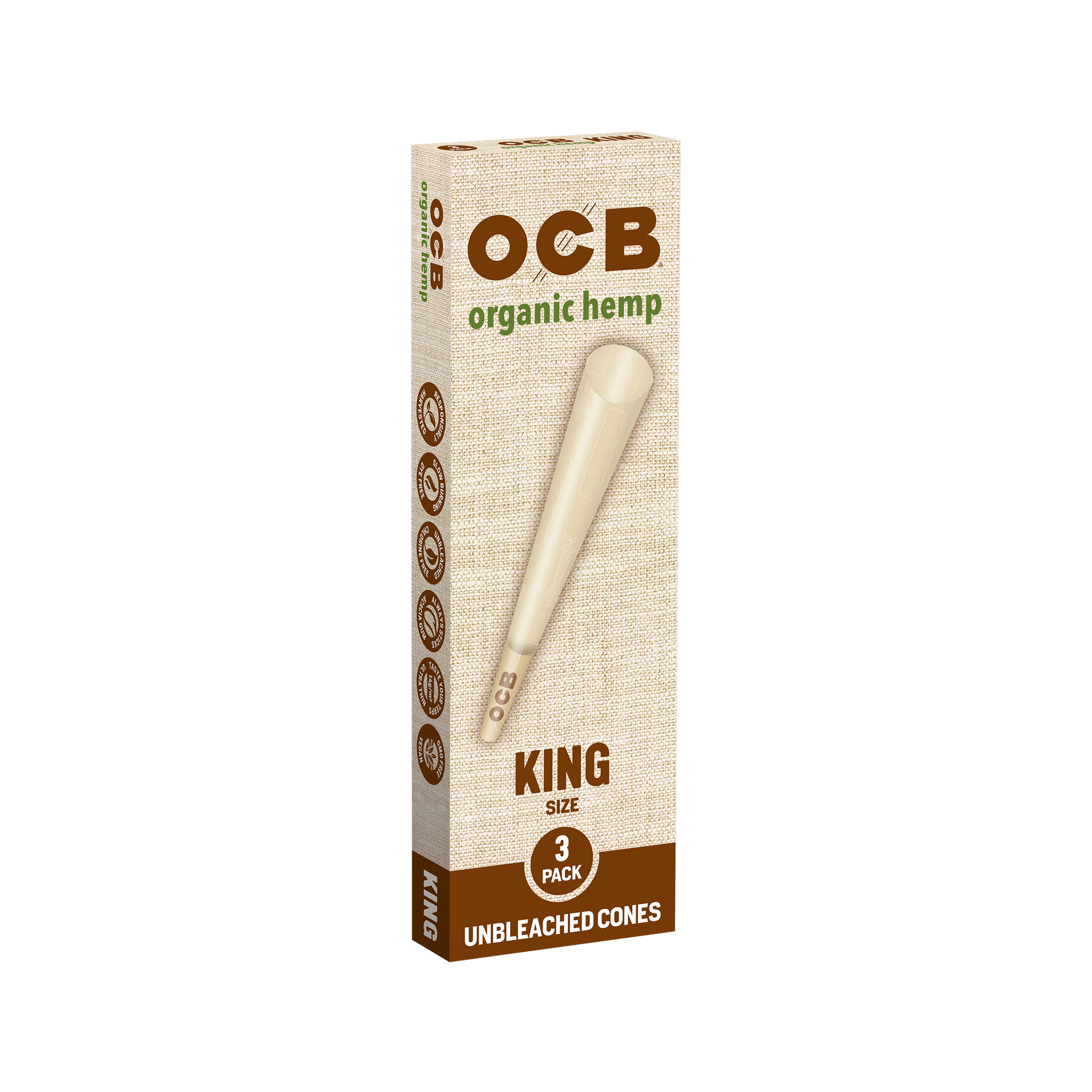Organic Hemp Cone King Size - Cones - 3pk