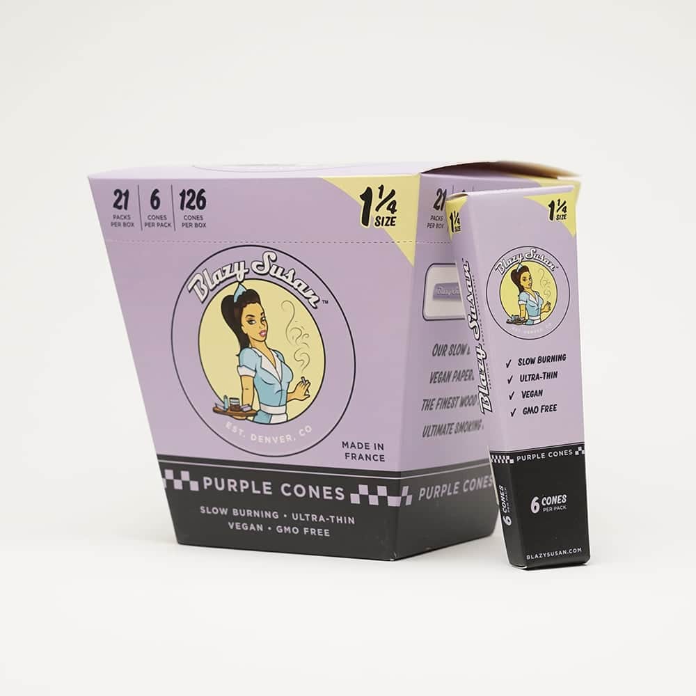 Purple Prerolled Cones 1 1/4 - Cones - 6pk