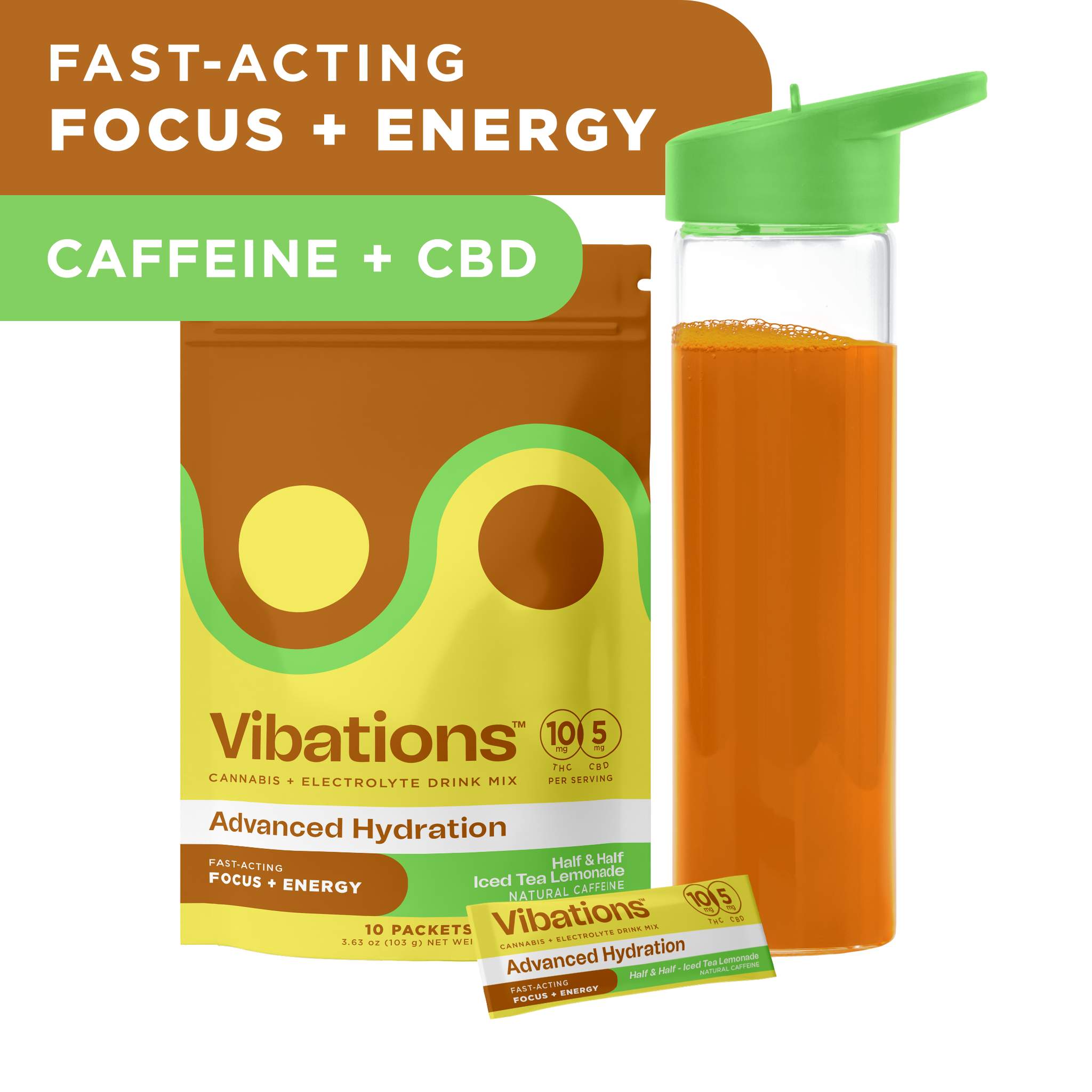 Half & Half Iced Tea - 100mg Drinks - 10pk