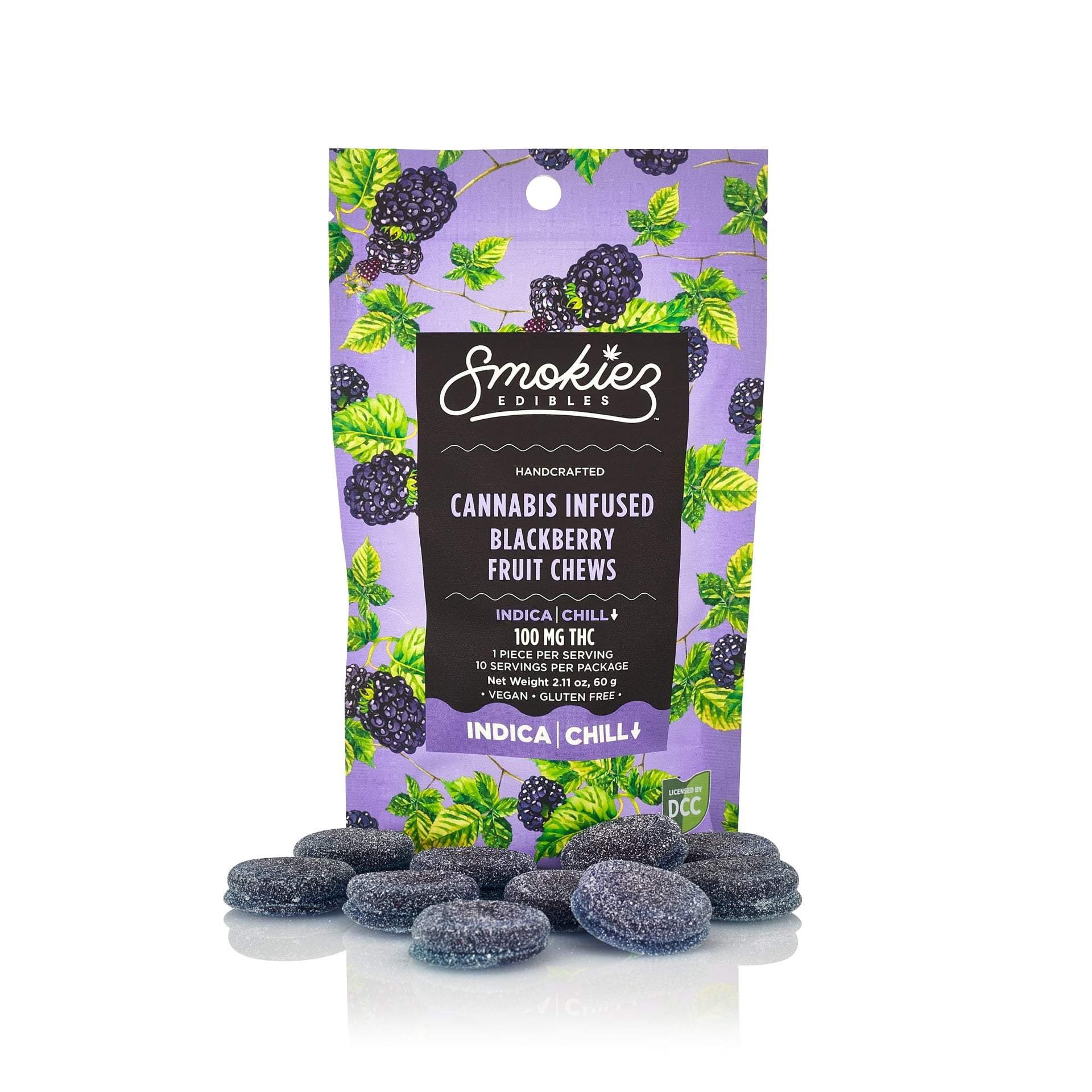 Sweet Blackberry - 100mg Candies - Indica - 10pk