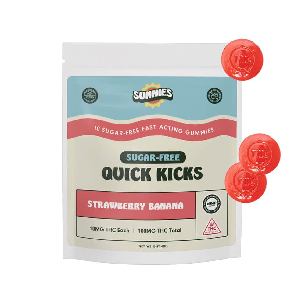 Sugar Free Strawberry Banana - 100mg Candies - 10pk