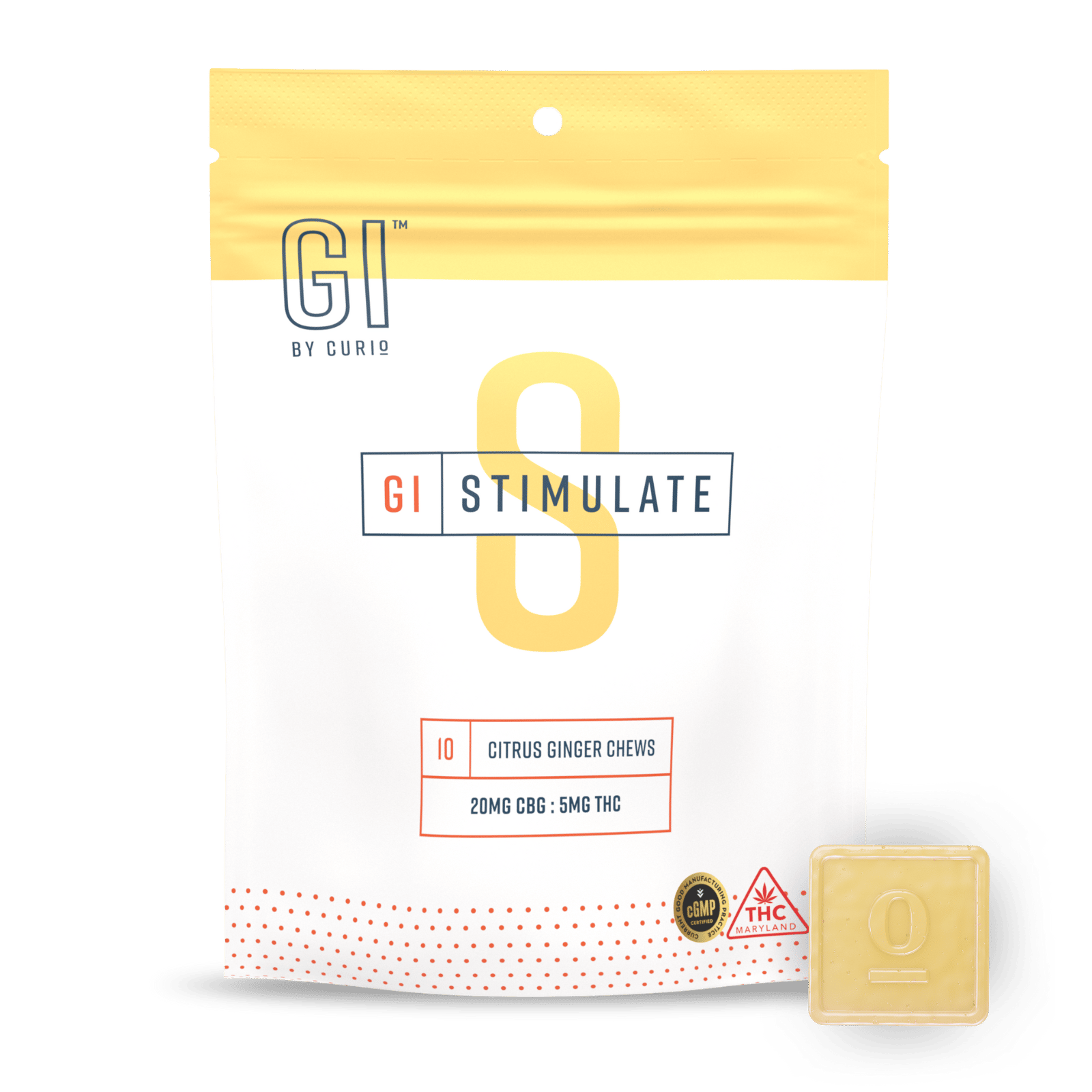 Citrus Ginger 4:1 - 50mg Candies - 10pk